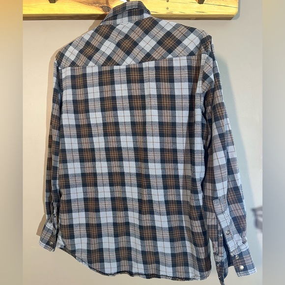 Wind River men’s small brown plaid flannel - Picture 3 of 3